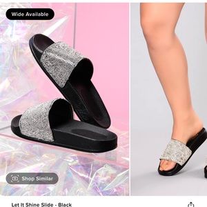 LET IT SHINE SLIDE BLACK